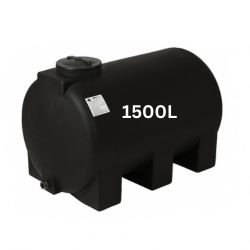 Melna 1500 litru dzeramā ūdens tvertne